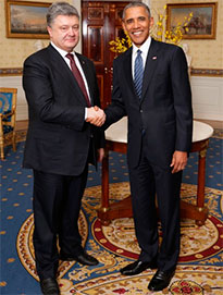 Президенти Порошенко і Обама обговорили ситуацію в Криму і на Донбасі