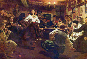 «Вечорниці» Ілля РЄПІН. 1881 рік.
