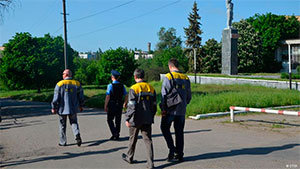 Патрулювання народних дружин на вулицях міста Зугрес Донецької області